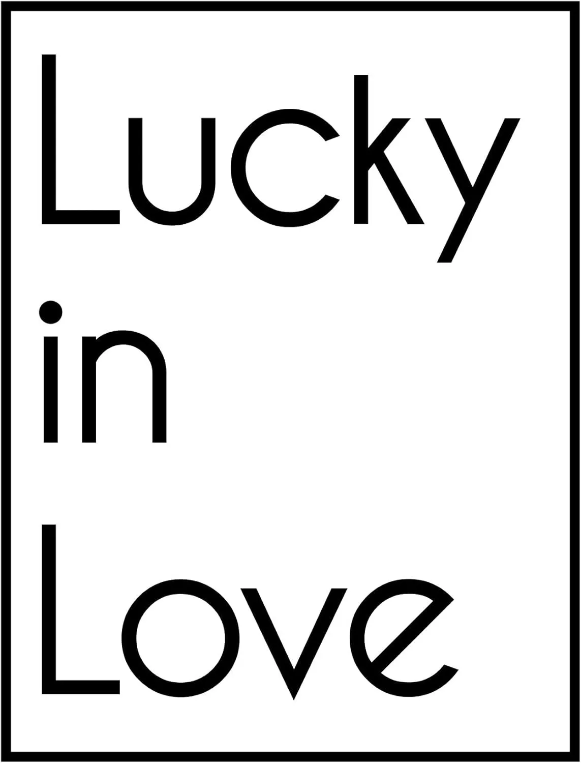 Lucky In Love One Love Ribbed Tank