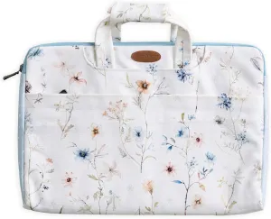 Maison d'Hermine Laptop Bag upto 15.6 inch Stain and water repellent Cotton canvas - Ice Florals