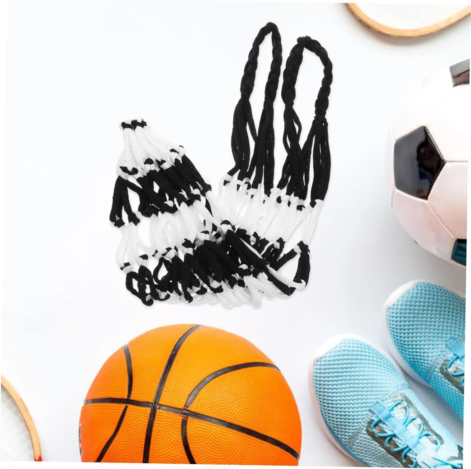 Milisten 2pcs Portable Ball Net Bag Football Carrying Containers Balls Mesh Bag Basketball Carrier Bags