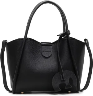 Mini Bucket Bag for Women Vintage Leather Crossbody Bucket Handbag Shoulder Purse for Daily Work