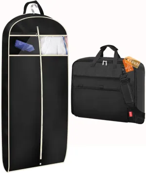 MISSLO 43" Garment Bag Bundle with Carry On Garment Bag