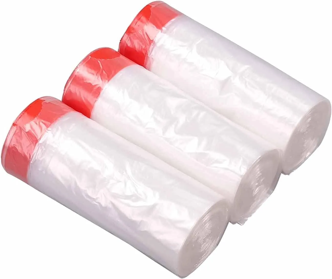 Morcte Clear 8 Gallon Drawstring Trash Bags, 108 Counts