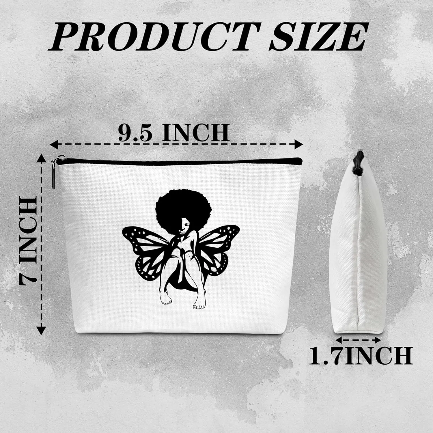 Motivational Gifts Black Woman Makeup Bag Gifts for Women, Black Girl Magic Makeup Bag, Birthday Christmas Appreciation Friendship Gift for Woman Girl Mom Daughter Besties-A33