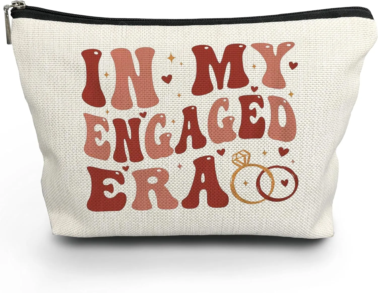 NATSUNO Bride to Be Cosmetic Bag - Engagement Gifts, Bridal Shower, Bachelorette Party, Future Mrs Gifts
