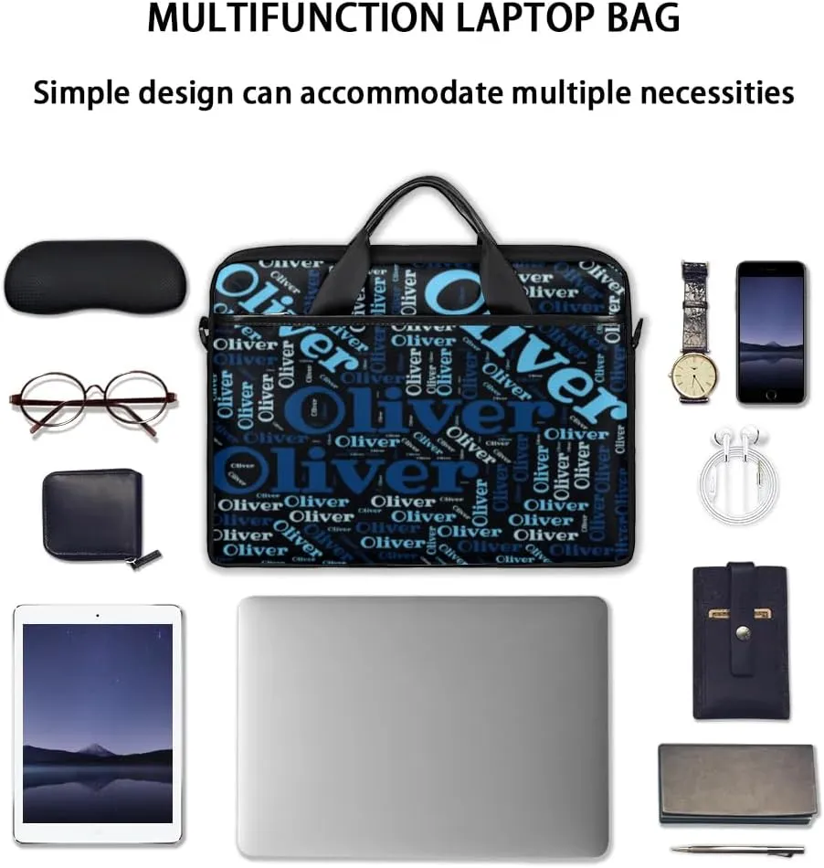 Personalized Laptop Bag Case Briefcases for Men Women, Computer Cases for Laptops, Tablet Shoulder Bag Carrying Case