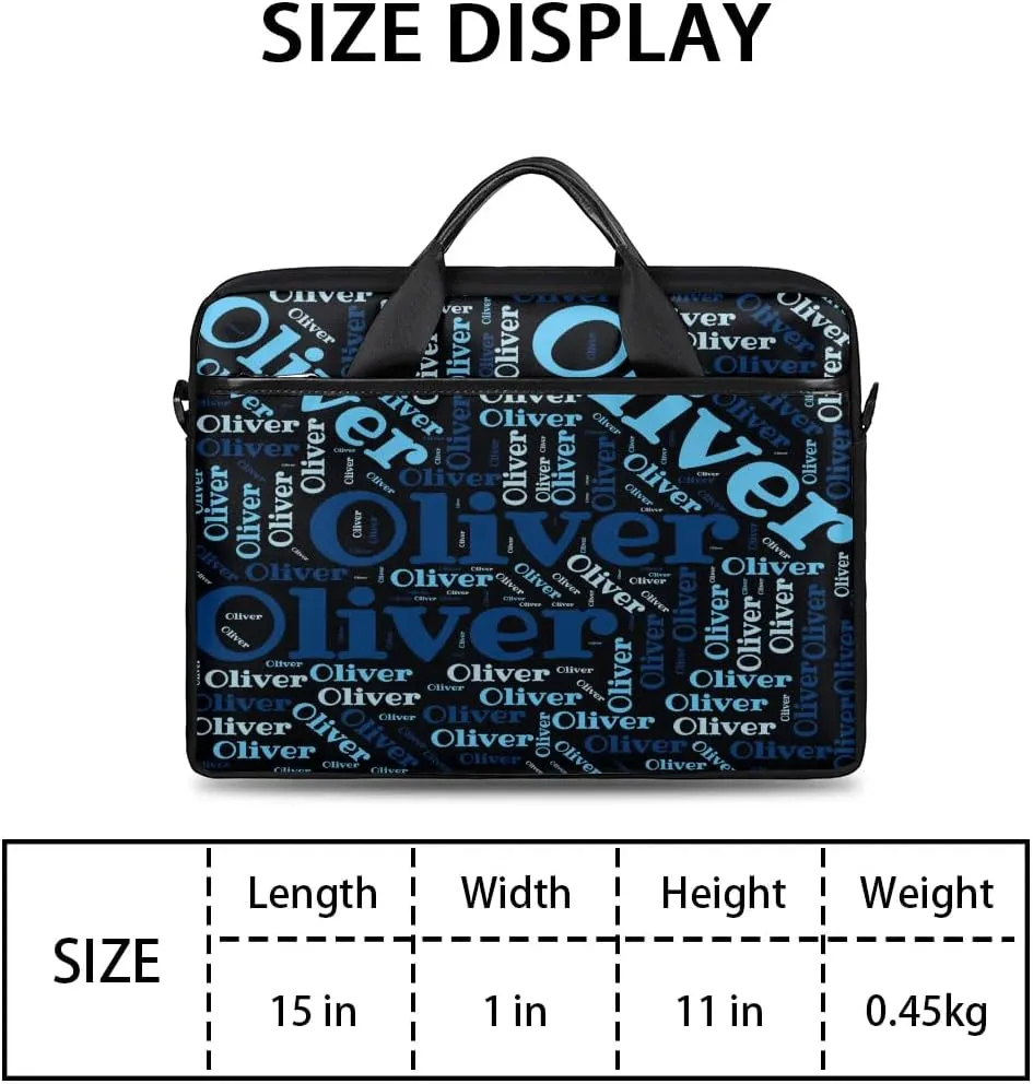 Personalized Laptop Bag Case Briefcases for Men Women, Computer Cases for Laptops, Tablet Shoulder Bag Carrying Case
