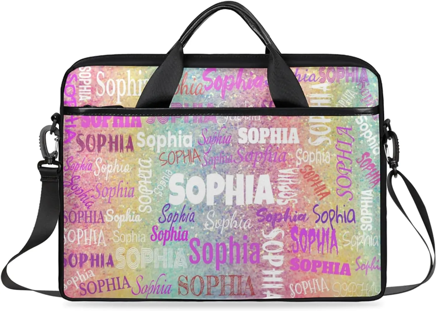 Personalized Name Laptop Bags, Custom Text Laptop Case Shoulder Bag, Computer Bags