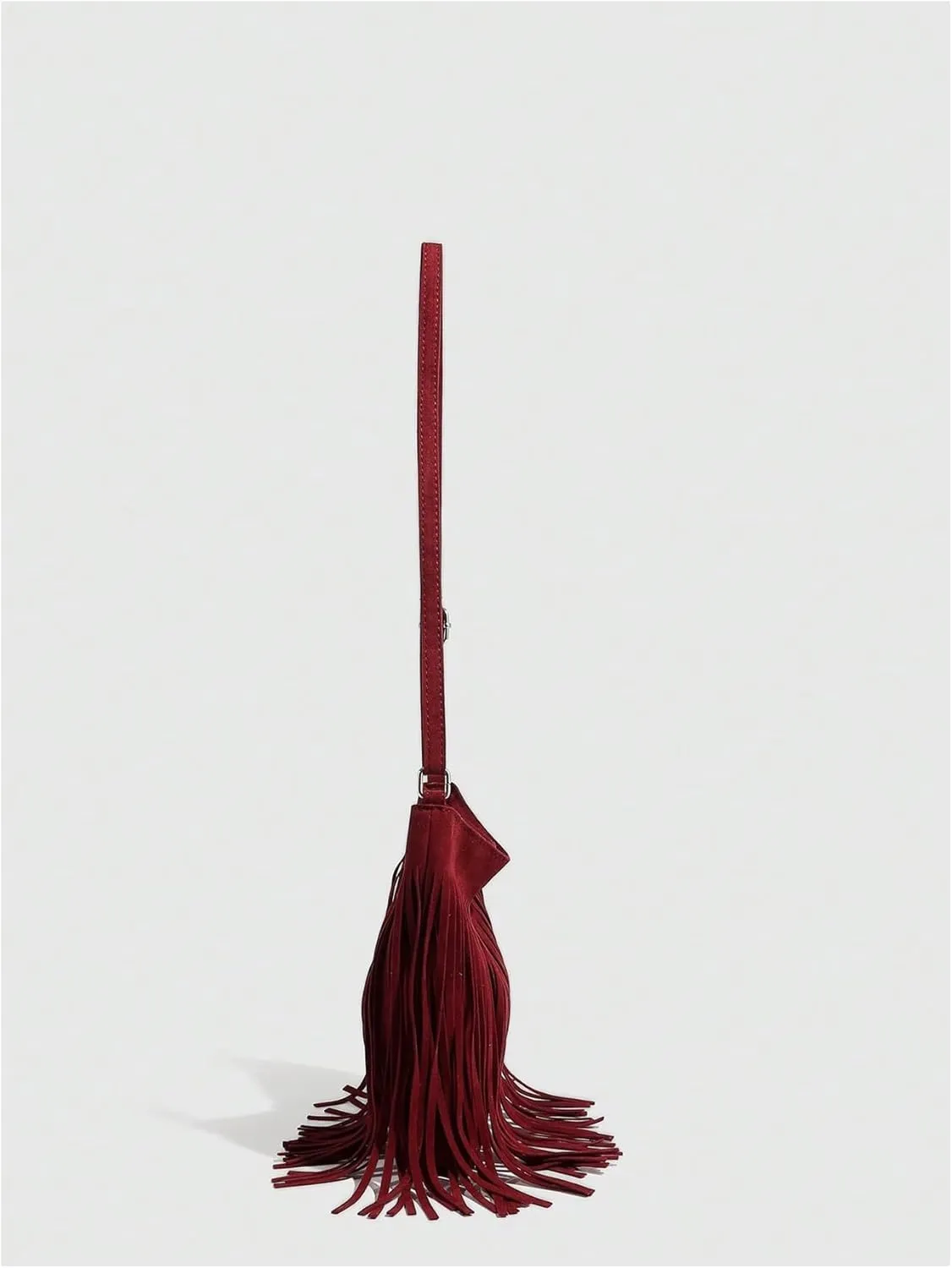 QWINEE Women's Fringe Hobo Bags Tassel Vintage Suede Crossbody Bag Shoulder Bags