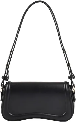 Saddle Bag Female Flap Crossbody Sling Purses and Handbag Soft PU Leather Underarm Shoulder Bag Evening Clutches