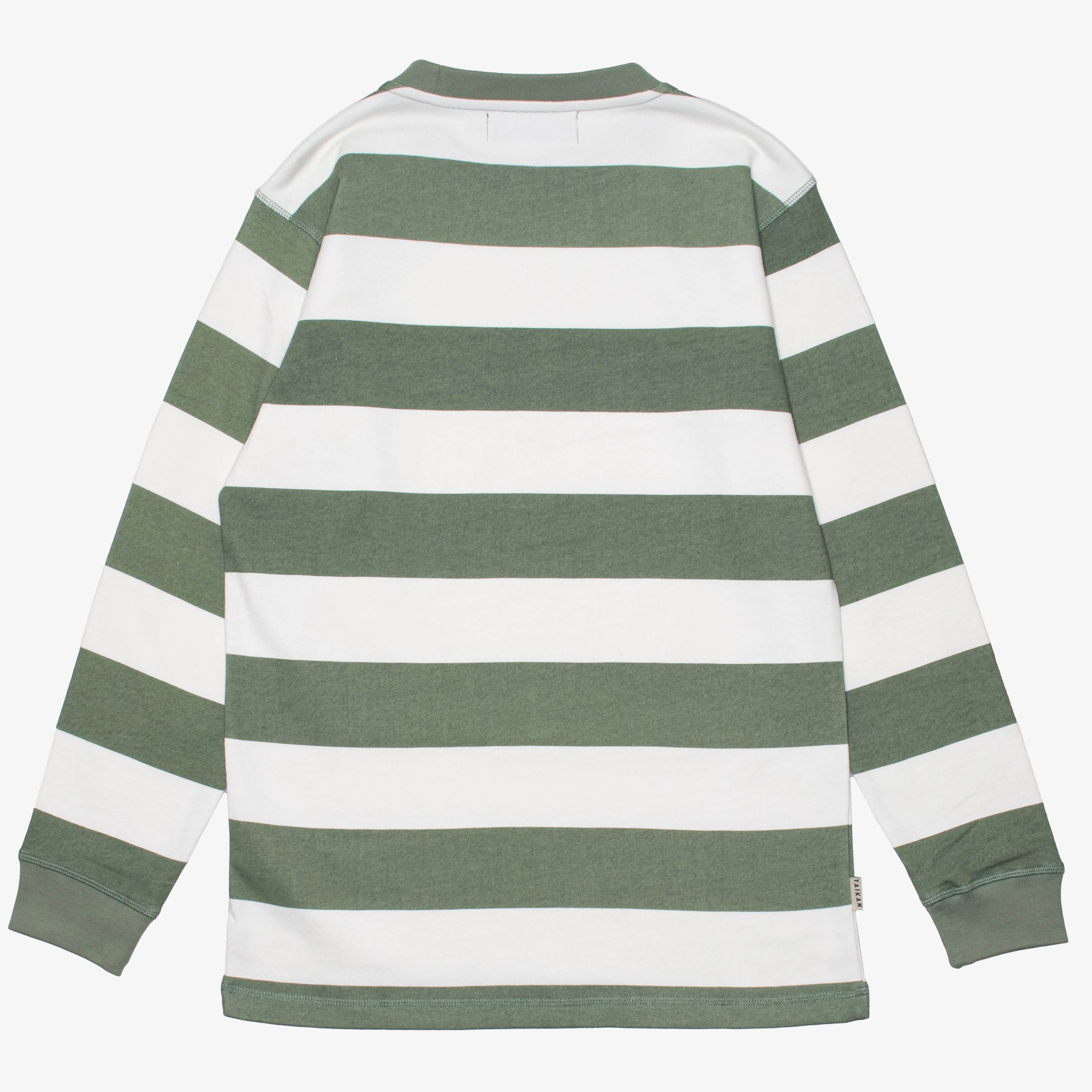 Taikan Everything Striped Longsleeve Crew Sweatshirt Green