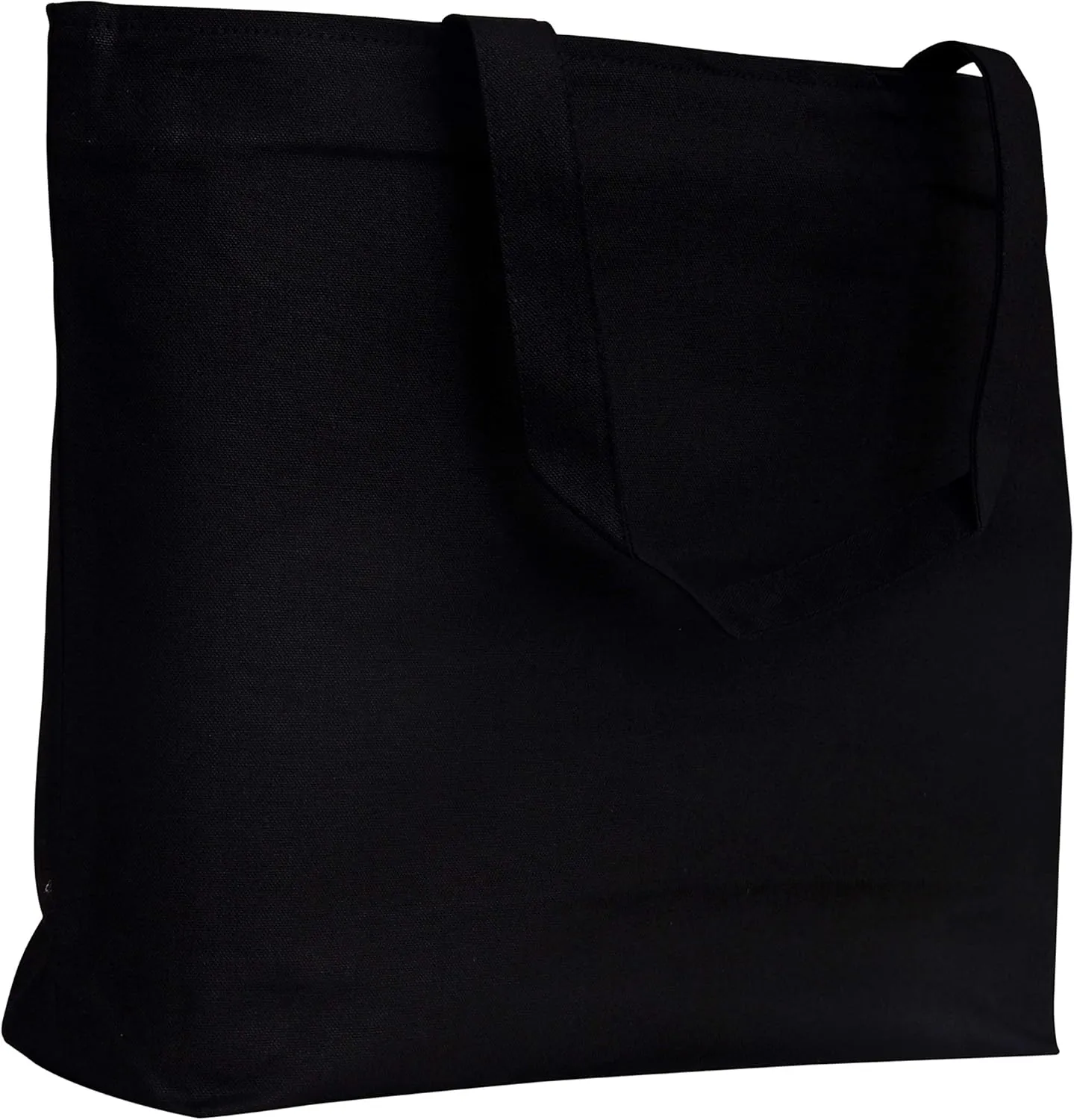 TBF Heavy Canvas Large Tote Bag with Zippered Closure for Beach, Grocery Shopping, Travel Bags