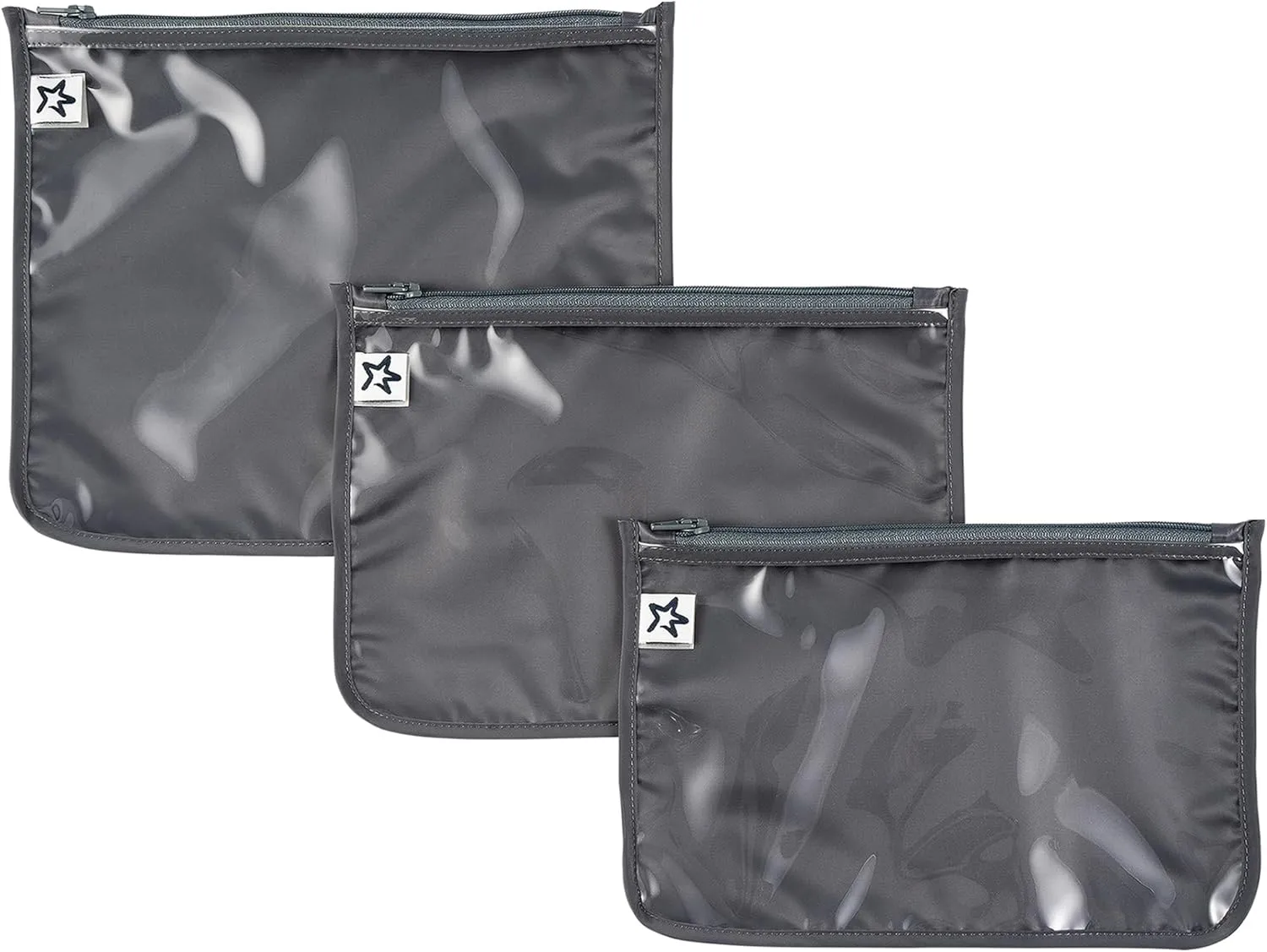 Tiny Twinkle Mess-Proof Travel Bags | TSA Airline Compliant, Zipper Closure, Clear Front Pouch, Diaper Bag Packing, Toiletry or Makeup Cosmetics Organizer