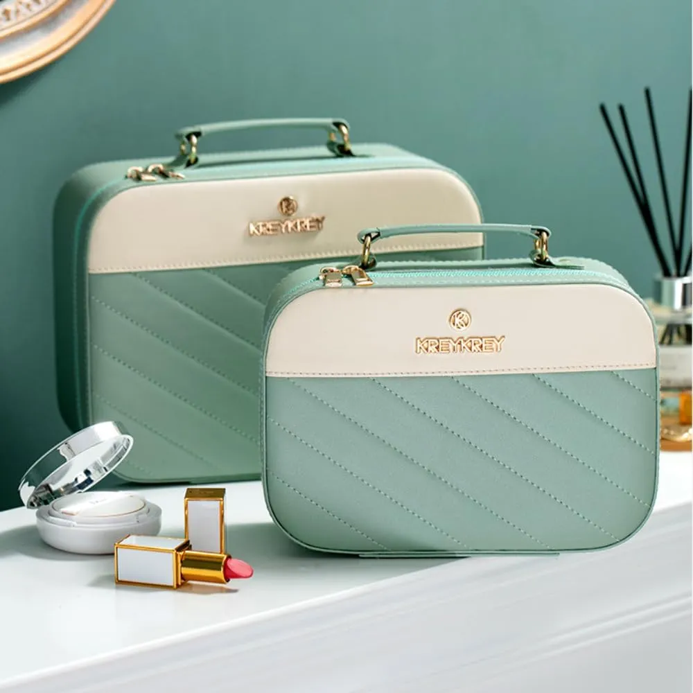 Toiletry Bag for Women Men, Waterproof Makeup Cosmetic Bag Travel Organizer Travel Bag (Large Green)