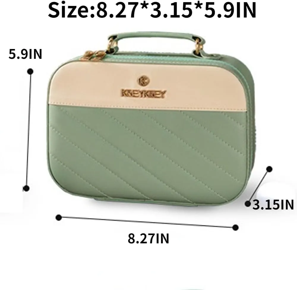 Toiletry Bag for Women Men, Waterproof Makeup Cosmetic Bag Travel Organizer Travel Bag (Large Green)