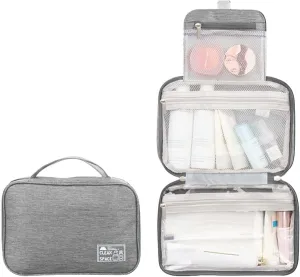 Toiletry Bag Set for Women s for Accessories Bag Makeup Toiletry Water- Shampoo ContainerToiletries Full Sized with Hanging Travel Organizer Hook Cosmetic Bag Travel Bag Cosmetic Bag