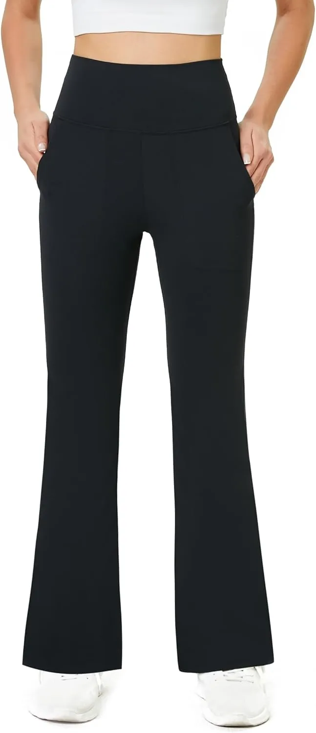 TOPYOGAS Women's Casual Yoga Pants with Pockets Tummy Control High Waist Leggings Workout Pants with Pockets