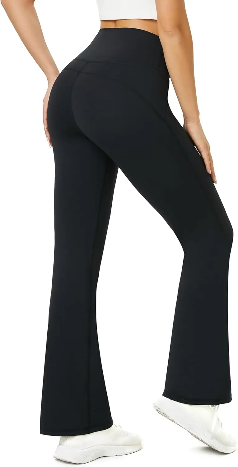 TOPYOGAS Women's Casual Yoga Pants with Pockets Tummy Control High Waist Leggings Workout Pants with Pockets