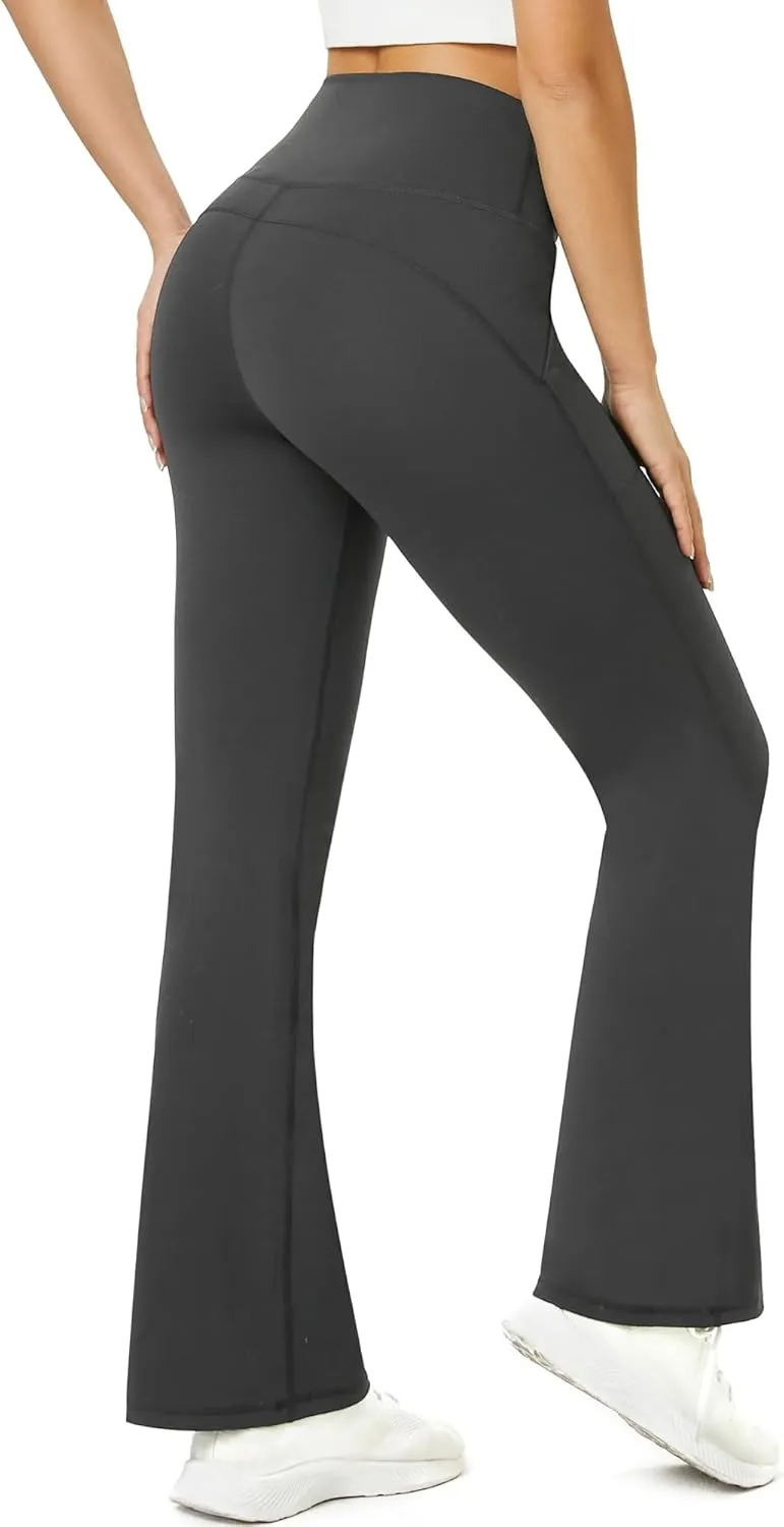 TOPYOGAS Women's Casual Yoga Pants with Pockets Tummy Control High Waist Leggings Workout Pants with Pockets