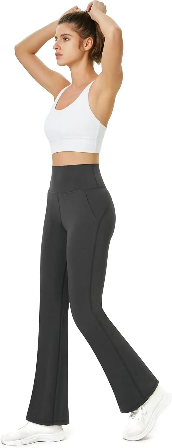 TOPYOGAS Women's Casual Yoga Pants with Pockets Tummy Control High Waist Leggings Workout Pants with Pockets