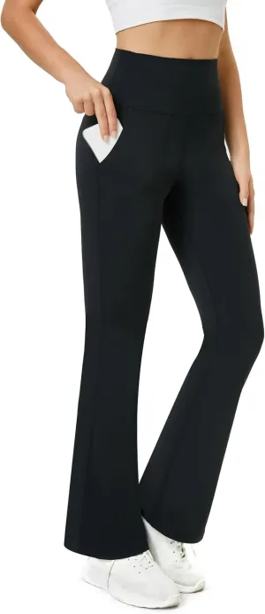 TOPYOGAS Women's Casual Yoga Pants with Pockets Tummy Control High Waist Leggings Workout Pants with Pockets