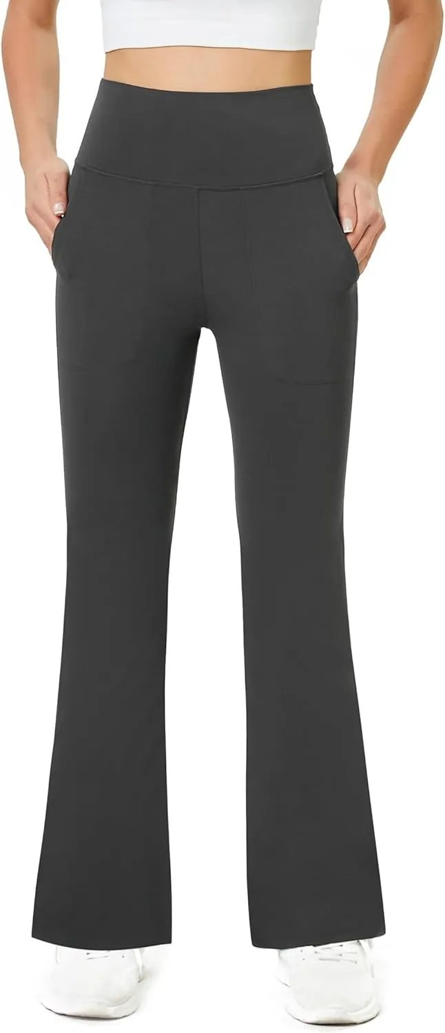 TOPYOGAS Women's Casual Yoga Pants with Pockets Tummy Control High Waist Leggings Workout Pants with Pockets
