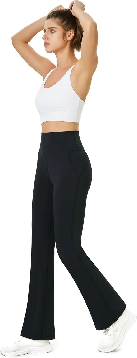 TOPYOGAS Women's Casual Yoga Pants with Pockets Tummy Control High Waist Leggings Workout Pants with Pockets