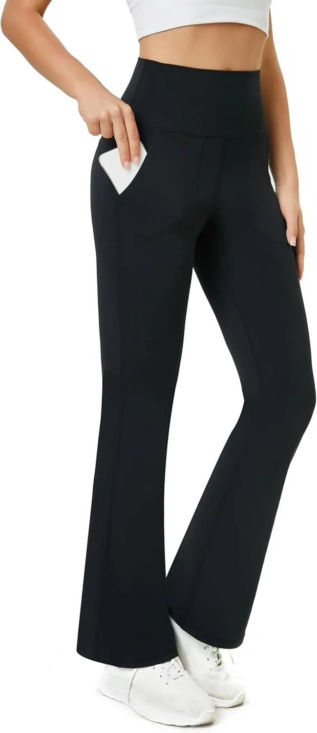 TOPYOGAS Women's Casual Yoga Pants with Pockets Tummy Control High Waist Leggings Workout Pants with Pockets