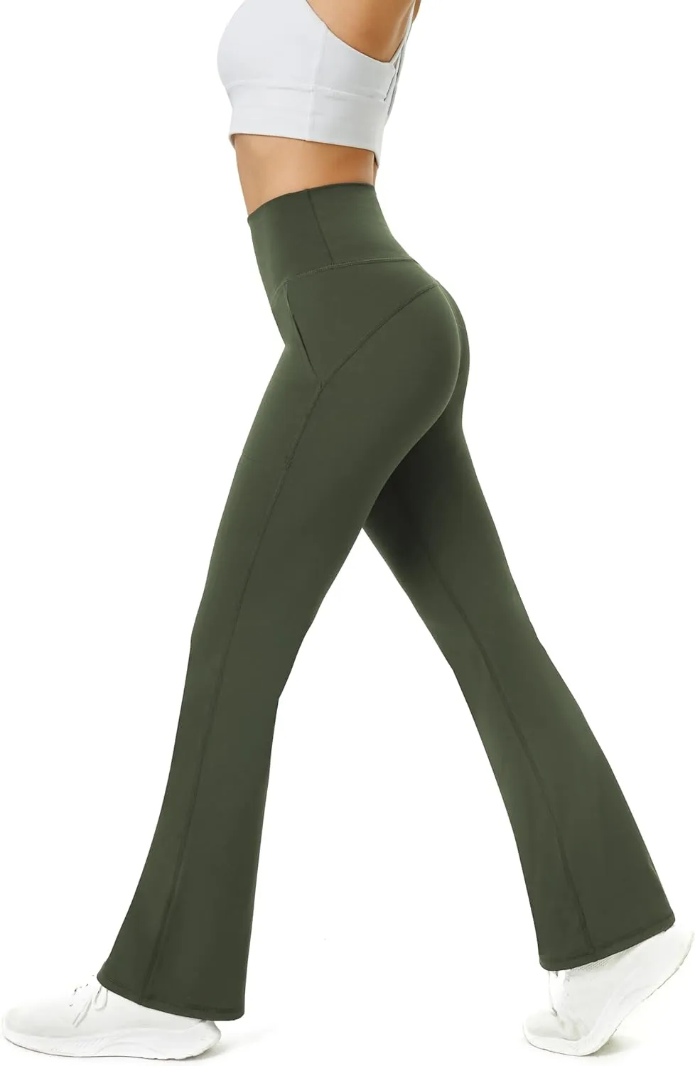 TOPYOGAS Women's Casual Yoga Pants with Pockets Tummy Control High Waist Leggings Workout Pants with Pockets