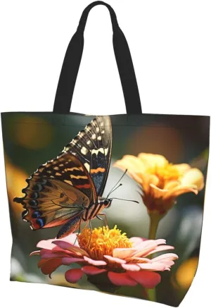 Tote Bag for Women Grocery Bag Reusable Shopping Bag Cartoon Dinosaur Images Handbag Foldable Shoulder Bag
