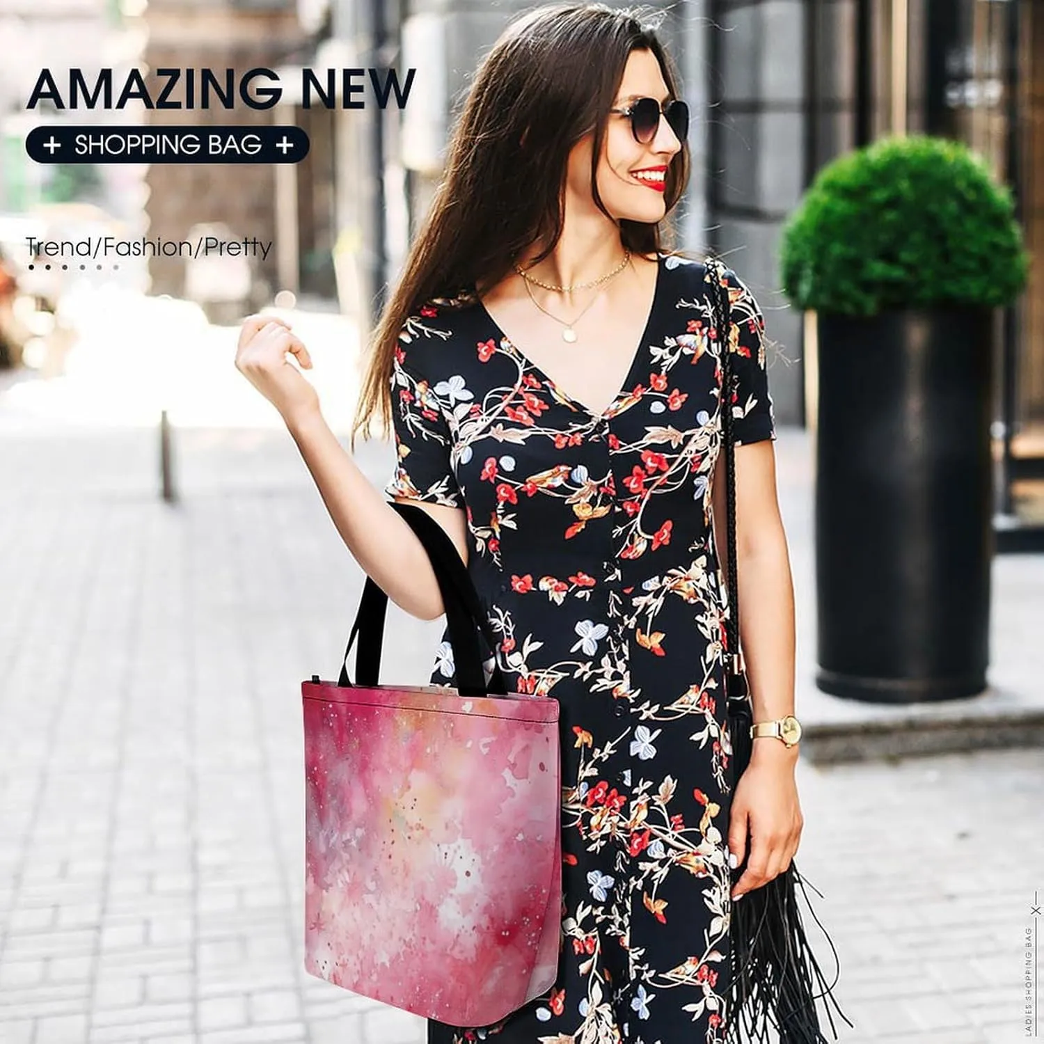 Tote Bag for Women Grocery Bag Tent in The Sun Foldable Shopping Bags Reusable Large Tote Bag
