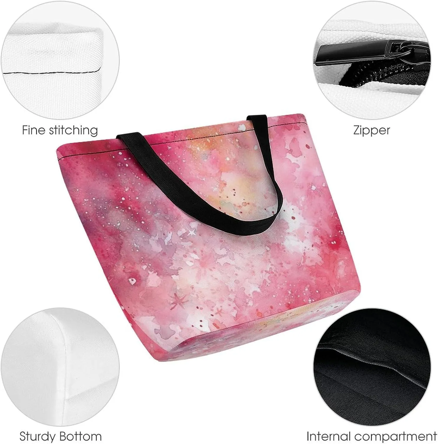 Tote Bag for Women Grocery Bag Tent in The Sun Foldable Shopping Bags Reusable Large Tote Bag