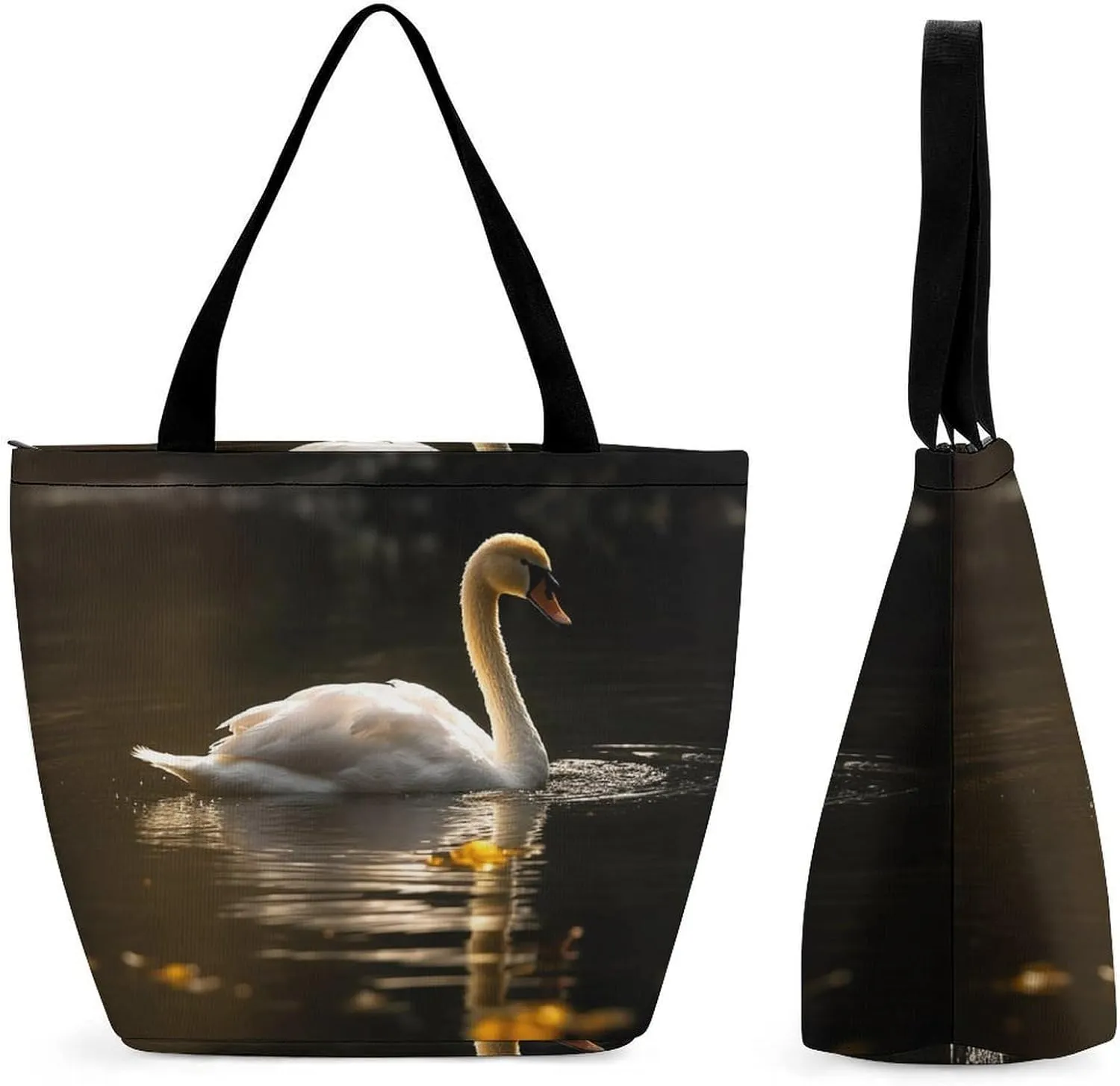 Tote Bag for Women Grocery Bag White Doves Fly Foldable Shopping Bags Reusable Large Tote Bag