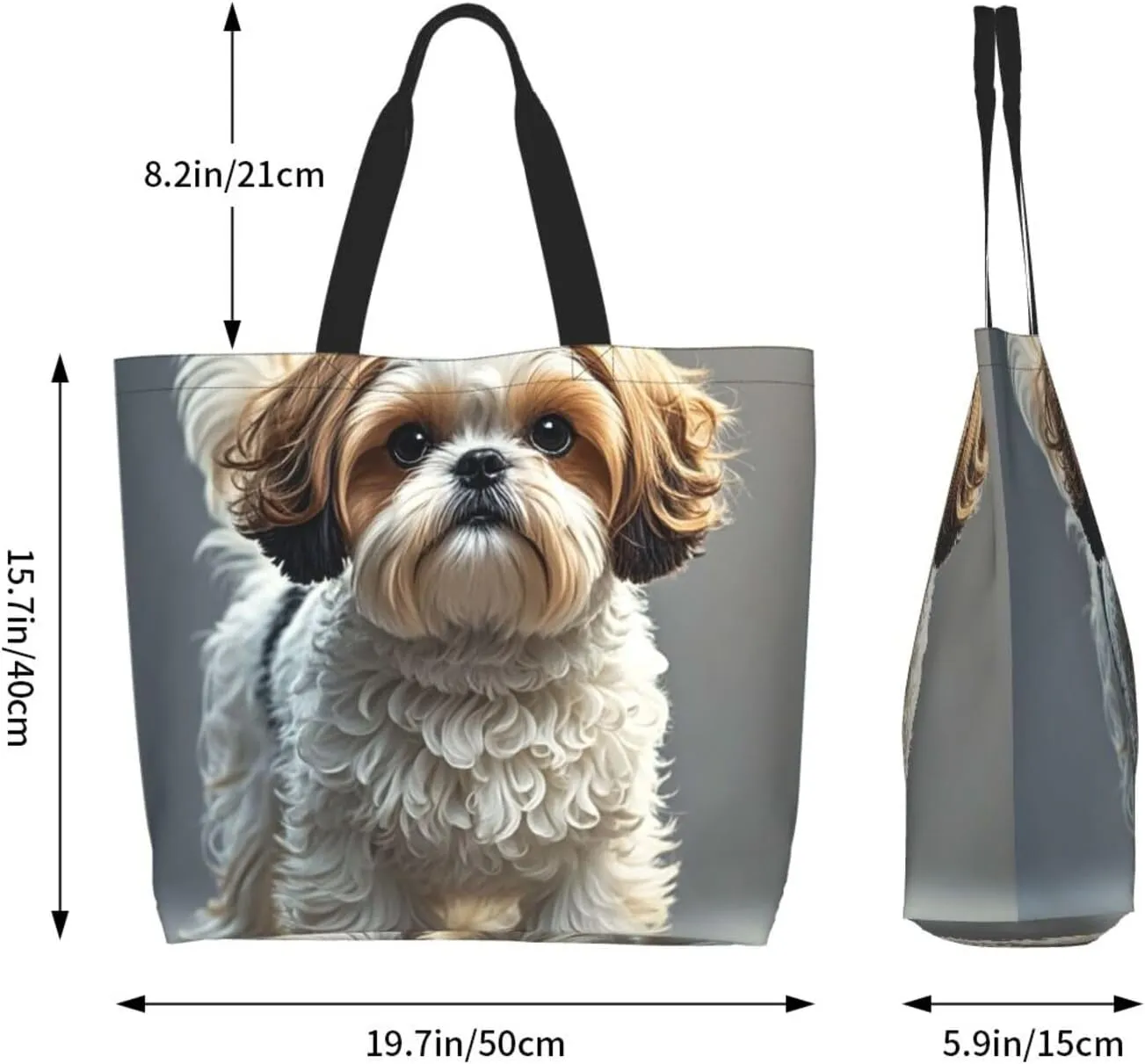 Tote Bag for Women Sunflower Field Sunset Grocery Bag Foldable Shopping Bags Reusable Large Tote Bag