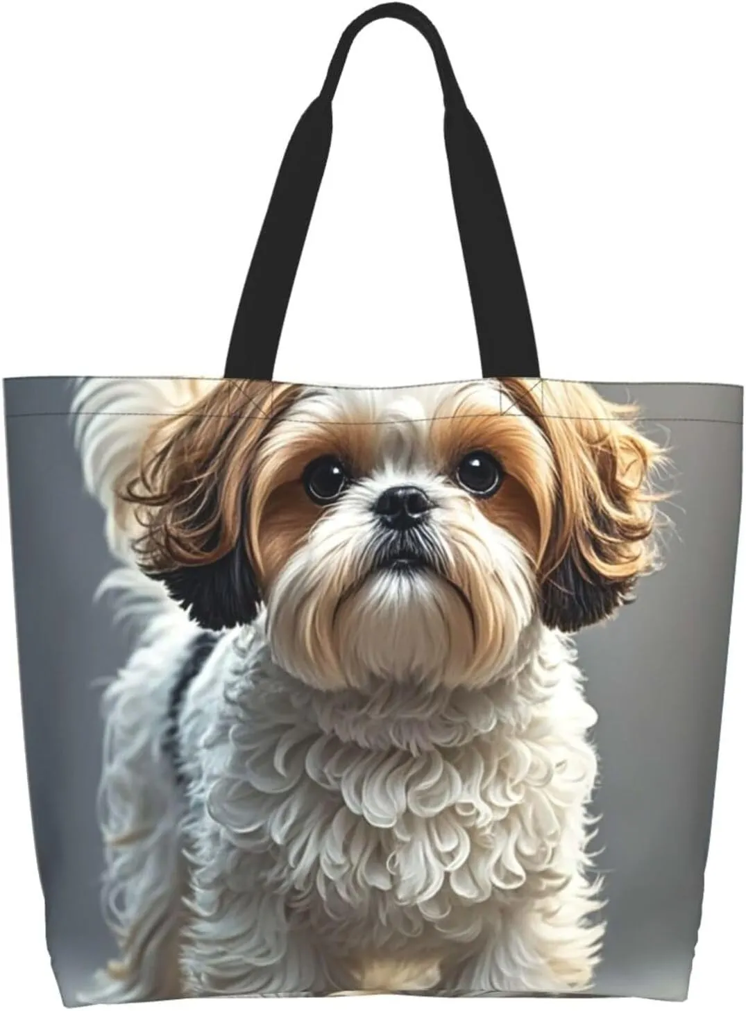 Tote Bag for Women Sunflower Field Sunset Grocery Bag Foldable Shopping Bags Reusable Large Tote Bag