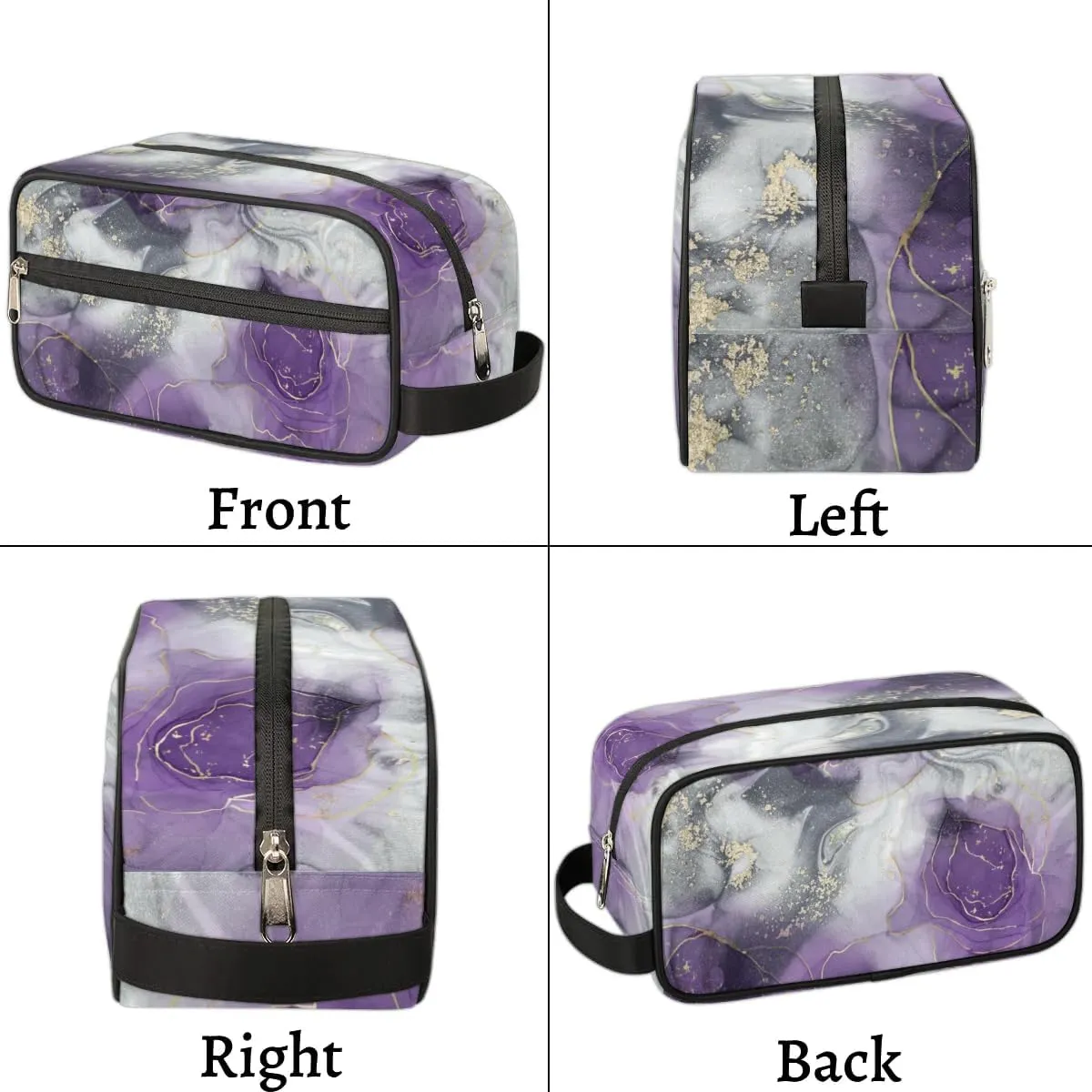 Travel Toiletry Bag for Women Men Abstract Marble Hanging Cosmetic Bag Waterproof Makeup Bag for Shaving Makeup Toothbrush & Travel Essentials