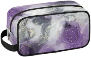 Travel Toiletry Bag for Women Men Abstract Marble Hanging Cosmetic Bag Waterproof Makeup Bag for Shaving Makeup Toothbrush & Travel Essentials