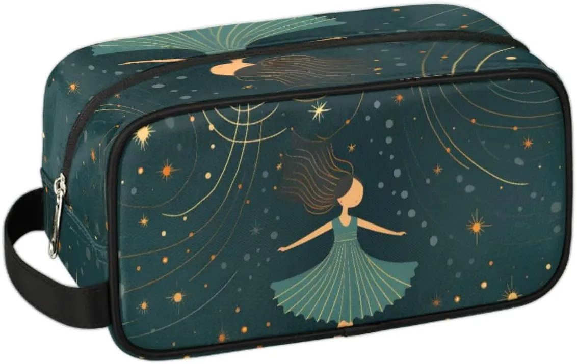 Travel Toiletry Bag for Women Men Ballet Stars Hanging Cosmetic Bag Waterproof Makeup Bag for Shaving Makeup Toothbrush & Travel Essentials