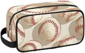 Travel Toiletry Bag for Women Men Cartoon Baseballs Hanging Cosmetic Bag Waterproof Makeup Bag for Shaving Makeup Toothbrush & Travel Essentials