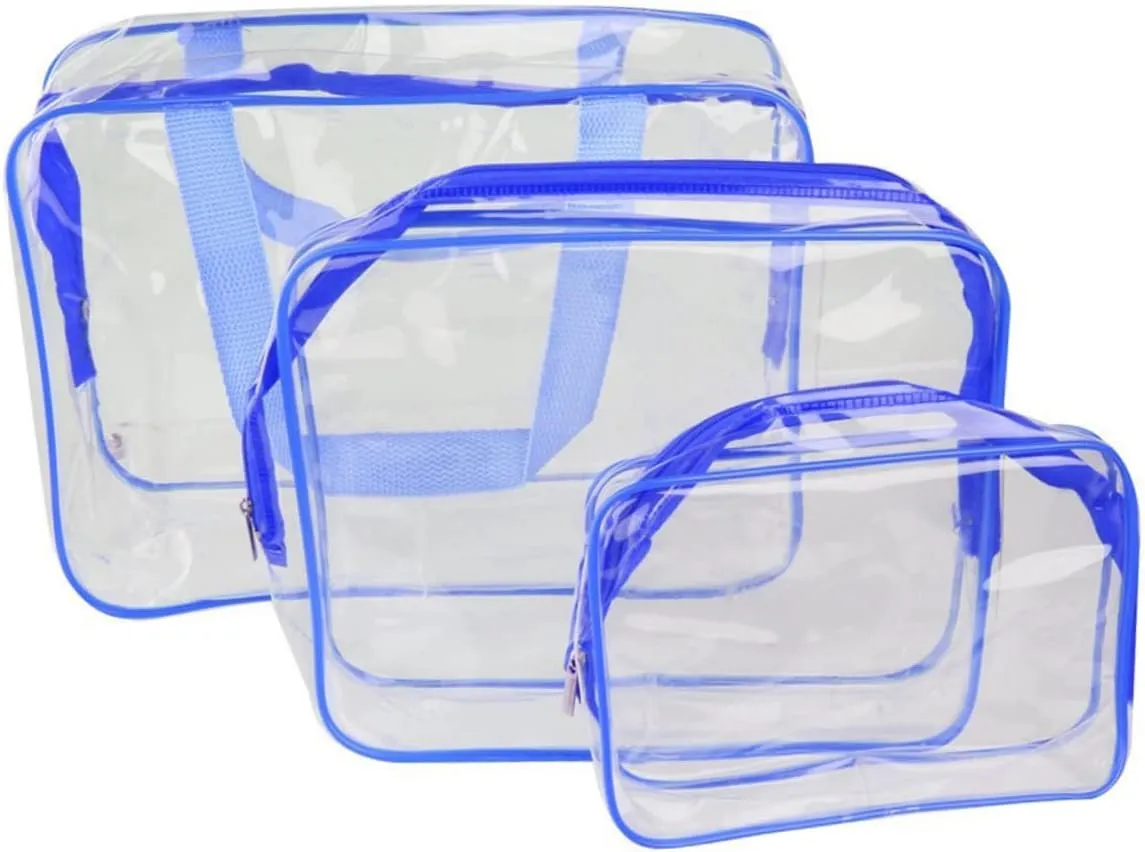 Travel Toiletry Bag Set Pvc Cosmetic Organizer Hanging Bag Makeup Waterproof