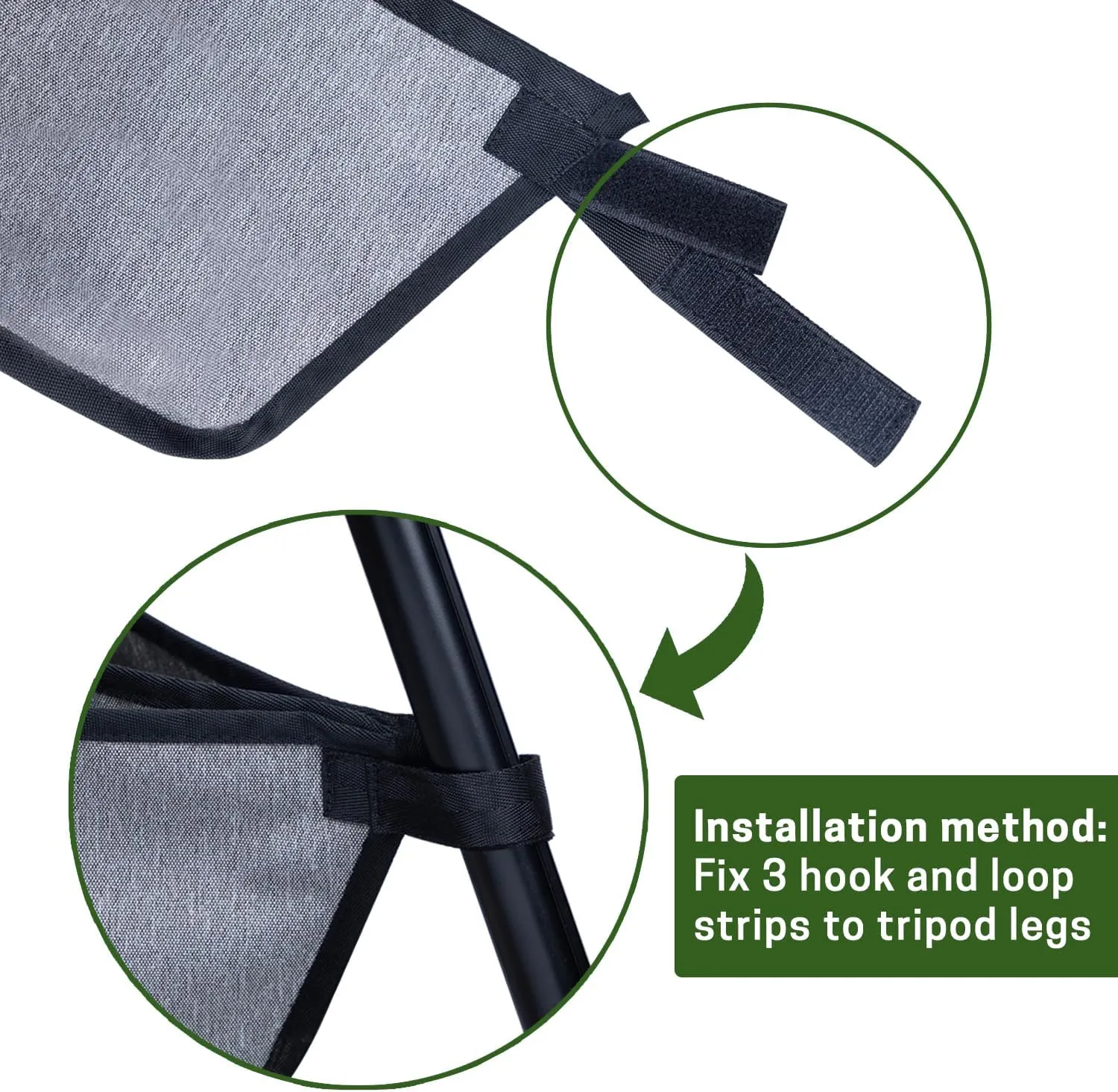 Tripod Stone Bag, Sand Bag with 3 Compartments Fit for Most Tripods, Heavy Duty Stone Sand Bag, Weight Bag for Photography