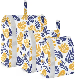 Tropical 3 Set Packing Travel Bags Reusable Folding Closet Organizer Plastic Travel Bags Travel Essential