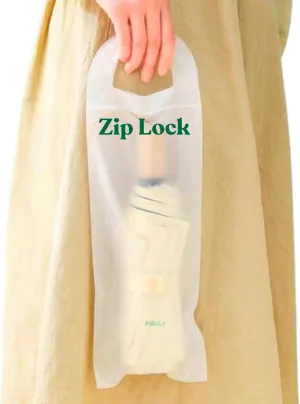 Umbrella Plastic Bags, Zip Lock Bags for Wet Umbrella, No Leak, Wet Umbrella Bags Reusable or Disposable and Refills for Travel