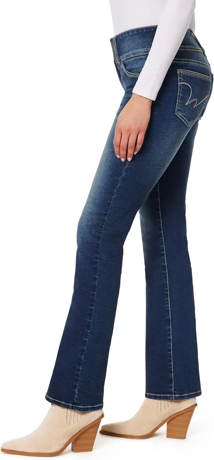 WallFlower Women's Sassy Bootcut High Rise Insta Soft Juniors Jeans