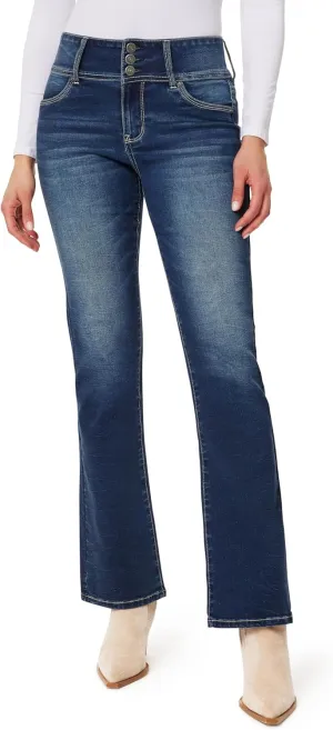 WallFlower Women's Sassy Bootcut High Rise Insta Soft Juniors Jeans