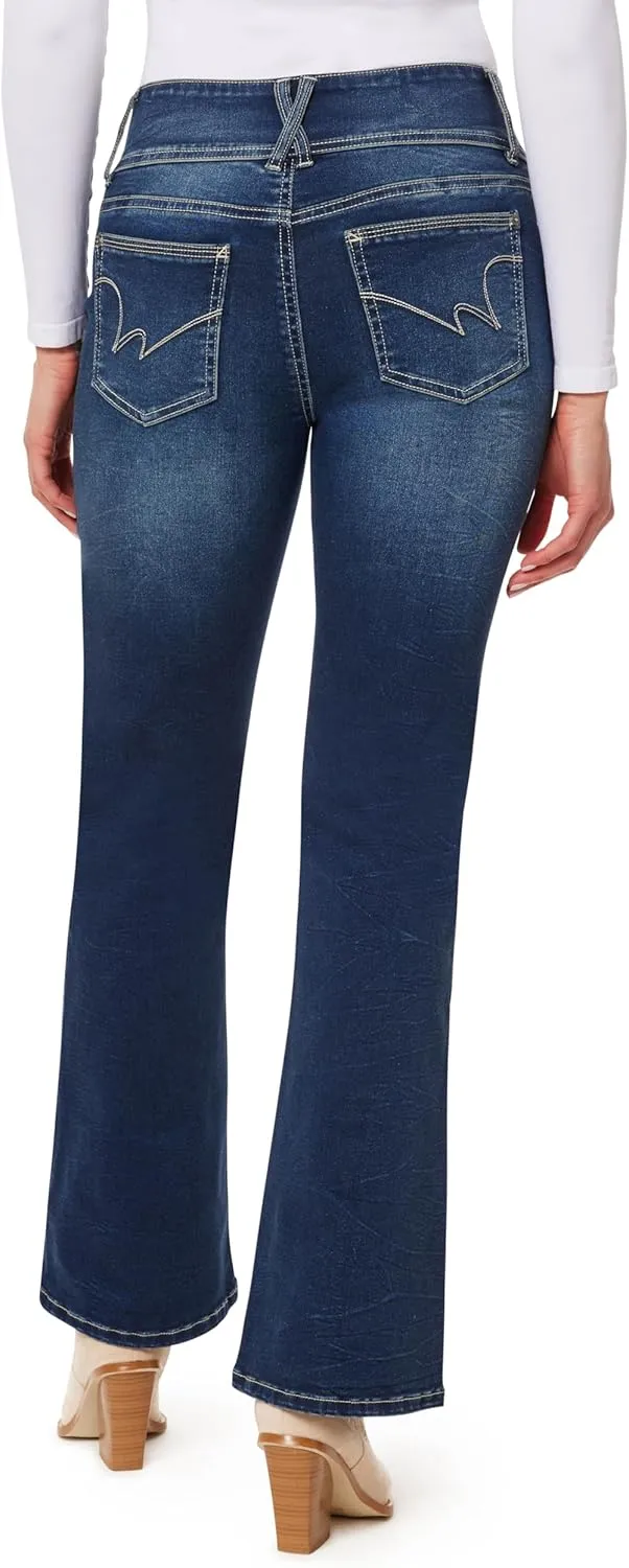 WallFlower Women's Sassy Bootcut High Rise Insta Soft Juniors Jeans