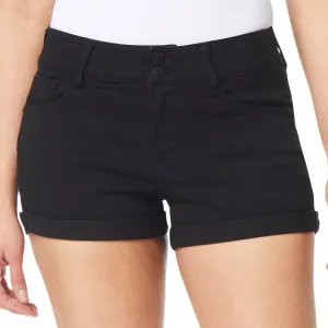 WallFlower Women's Ultra Denim Shorts Mid-Rise Insta Soft Juniors (Standard and Plus)