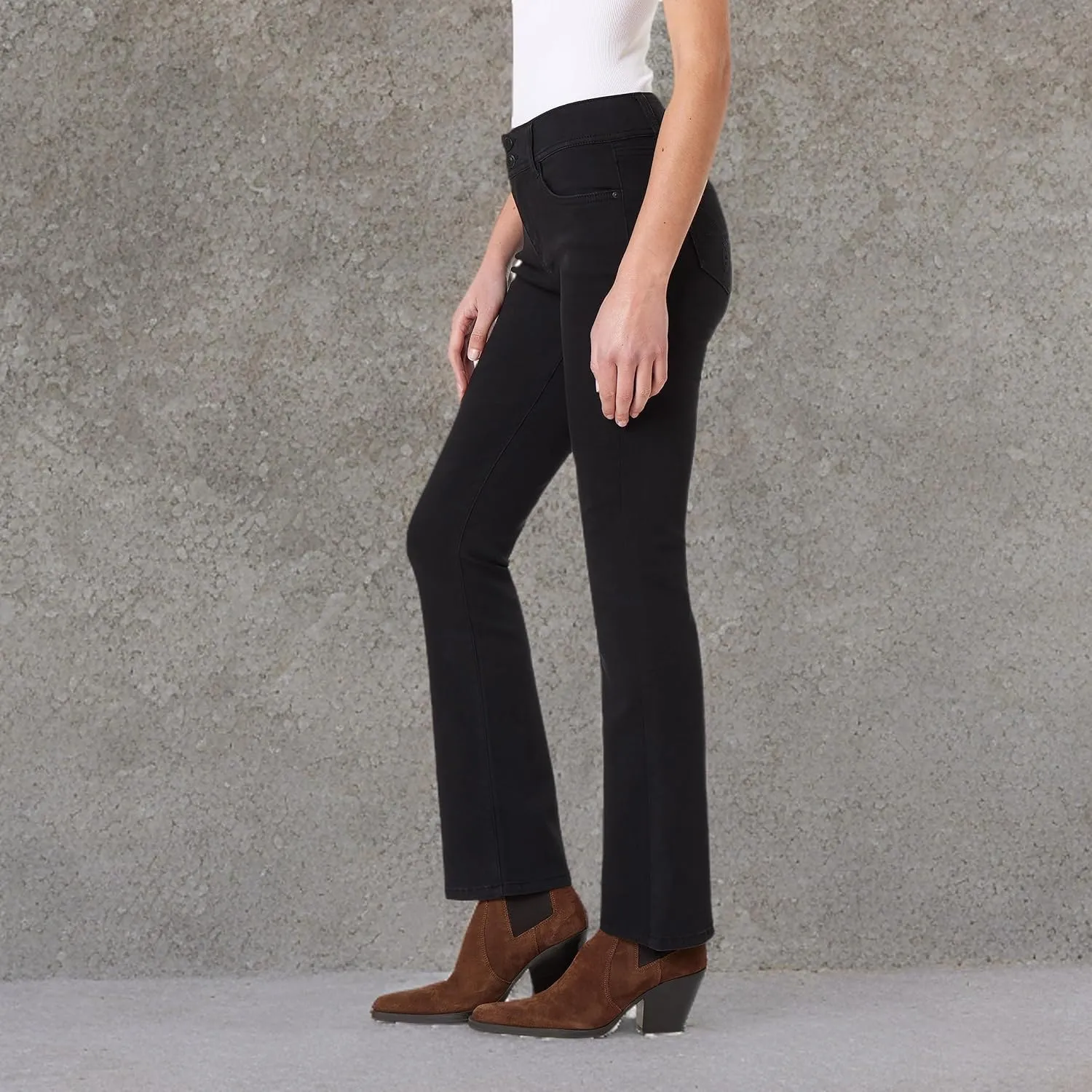 WallFlower Women's Ultra Slim Bootcut Mid-Rise Insta Soft Juniors Jeans