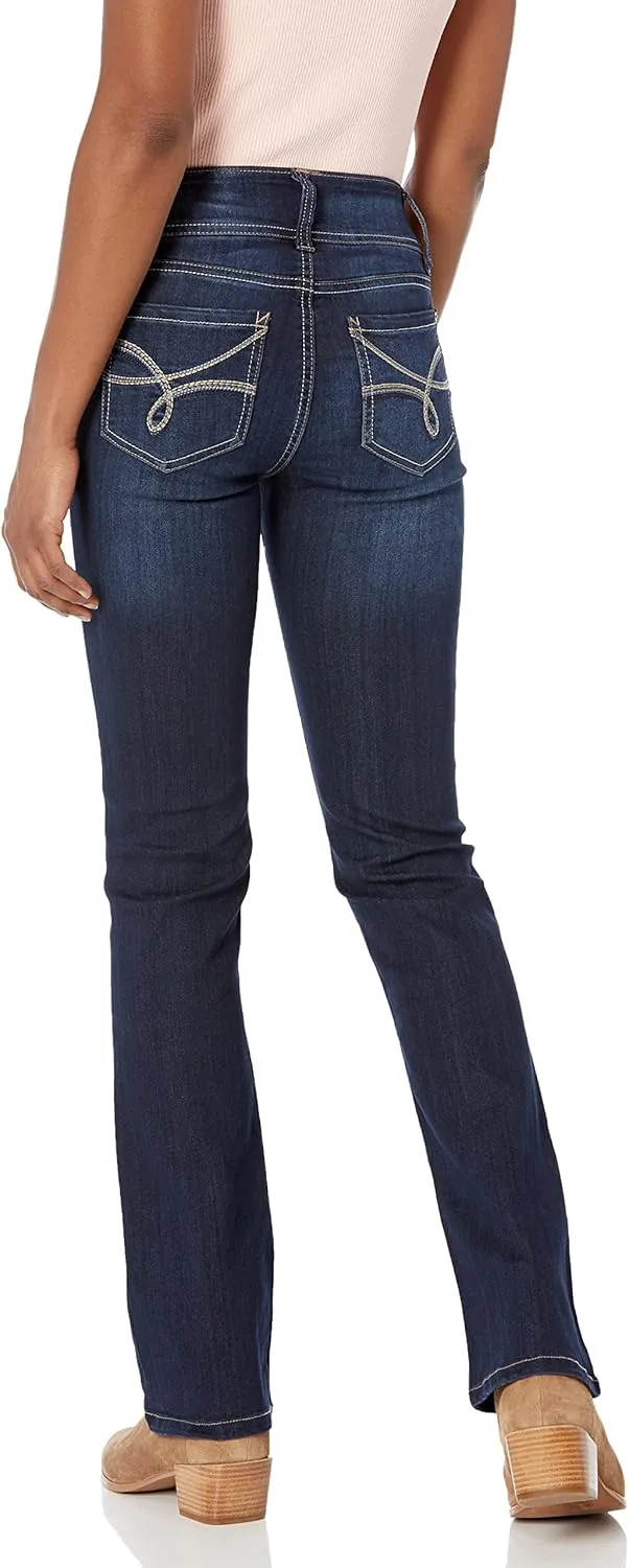 WallFlower Women's Ultra Slim Bootcut Mid-Rise Insta Soft Juniors Jeans