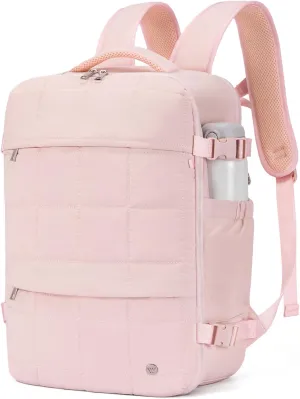 WESTBRONCO Travel Laptop Backpack for Women 17 inch Travel Backpack Carry on Flight Approved Puffy Travel Weekender Bags