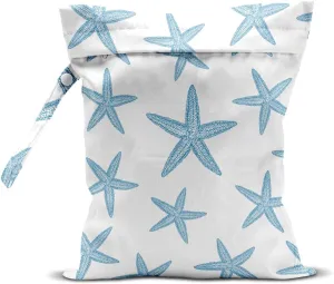 Wet Bag, Wet Dry Bag, Wet Bag for Swimsuit Travel Beach Pool Dirty Yoga Gym Clothes Makeup Bag Beach Wedding Supplies Waterproof Reusable Shell Pearl Starfish Gifts